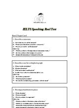 Thi nói EILTS về các chủ đề thông dụng
